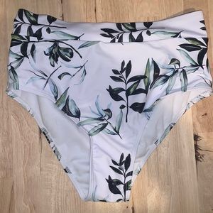 High waisted bathing suit bottoms